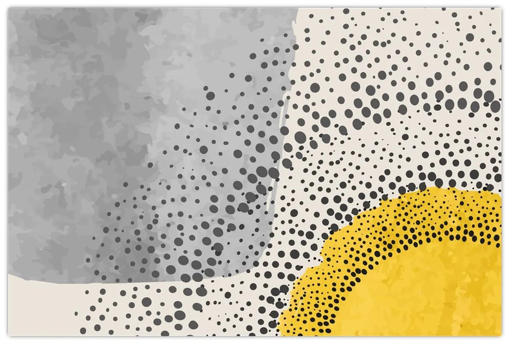 Kép - N⁰3 strand absztrakt festménye (90x60 cm)