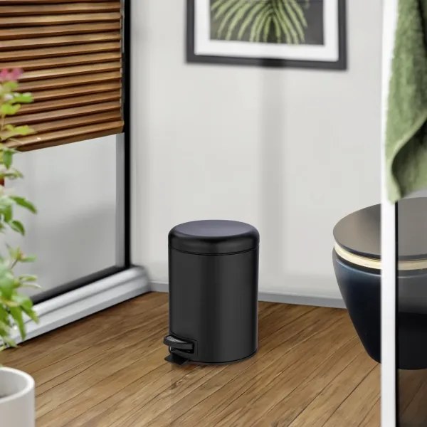 WENKO 24681100 - LEMAN kosár, 21x24 cm, fekete