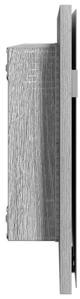 Fürdőszoba Tükörszekrény LED Fénnyel Szürke Sonoma 80x37 cm