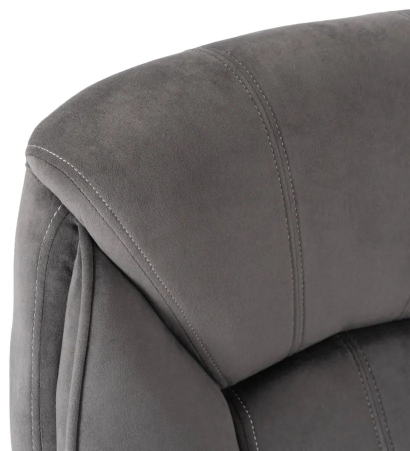 Szürke bársony irodai forgószék. COMFORT