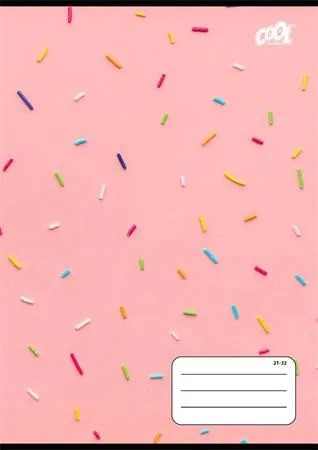 Füzet, tűzött, A5, vonalas, 32 lap, 4-8. osztály, COOL BY VICTORIA Sweet pink, 21-32 (ISVFC95)