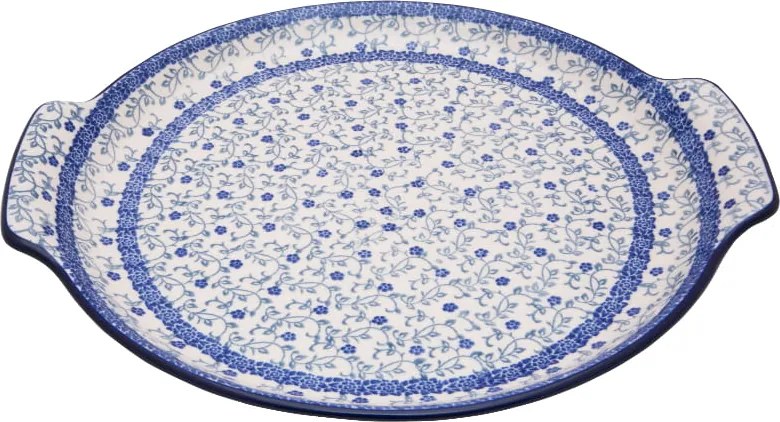 Tálca kerek tálca 29.5cm Kerámia Bolesławiec