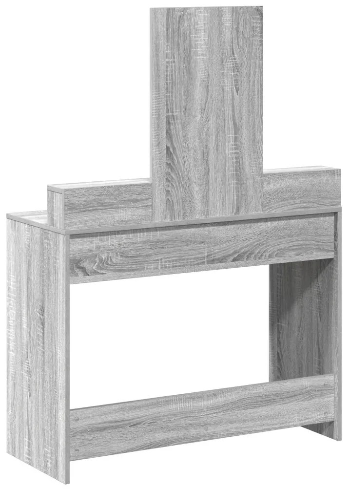 Öltöztetőasztal Fiókokkal Szürke Sonoma 100x41x140 cm