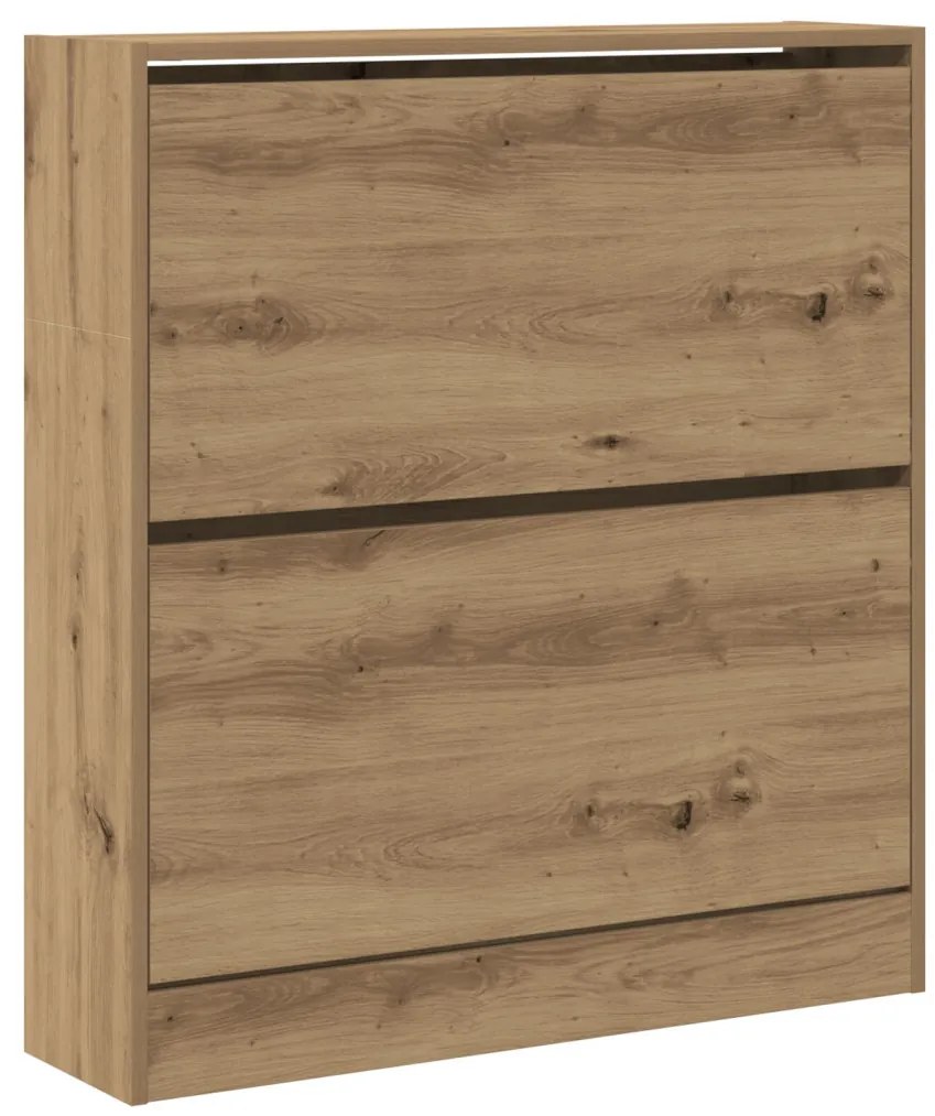 Cipőtároló Fekvő Zsúfolt Tölgy 80x21x87,5 cm