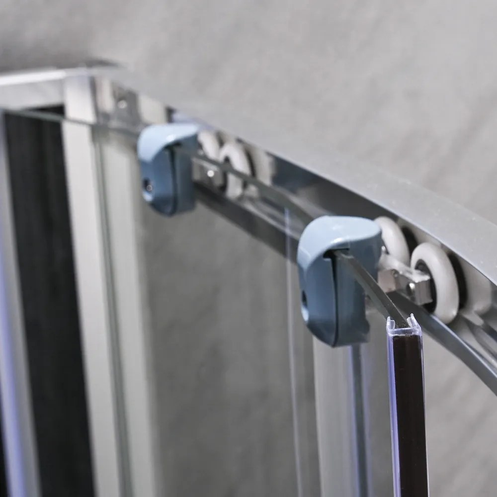 Karolino 80 black mélytálcás zuhanykabin