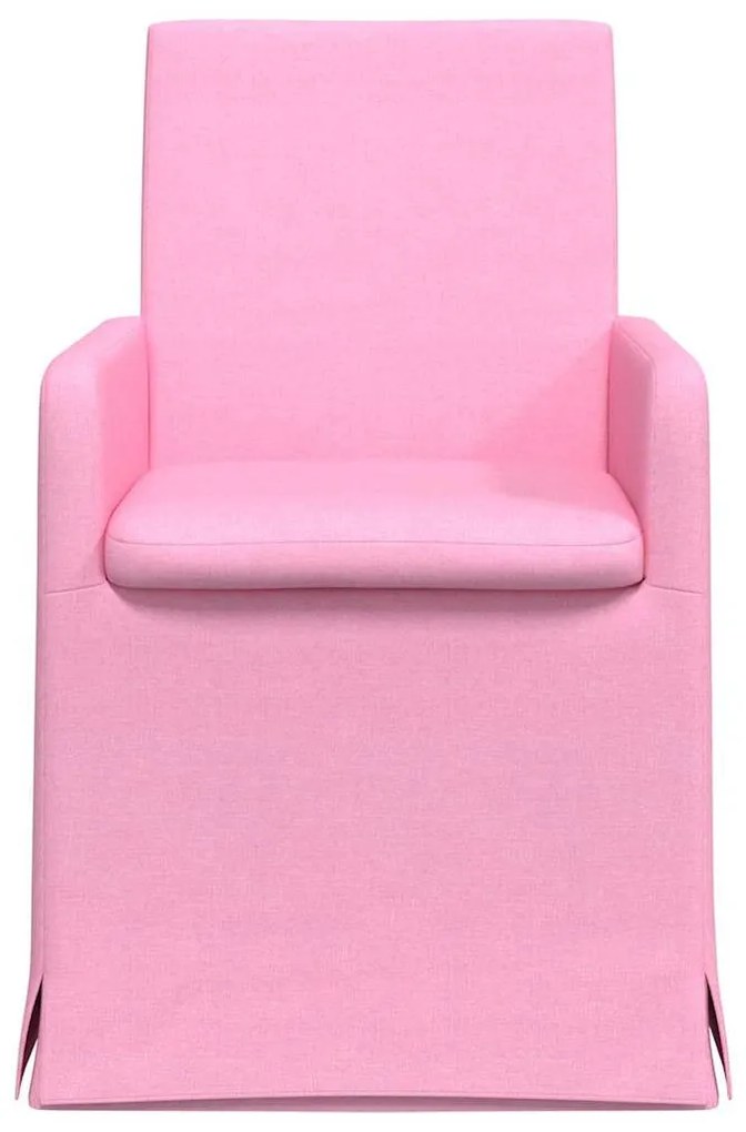 Étkező Székek 2 pcs Rózsaszín 57 x 67 x 95 cm szövet