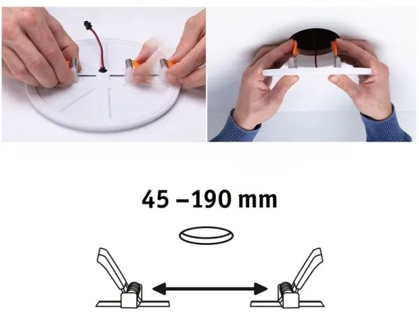 Paulmann 92392 - LED/17,5W IP44 Fürdőszobai beépíthetó lámpa VARIFIT 230V