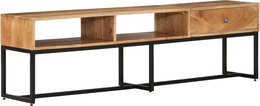 vidaXL tömör akácfa TV-szekrény 160x30x45 cm