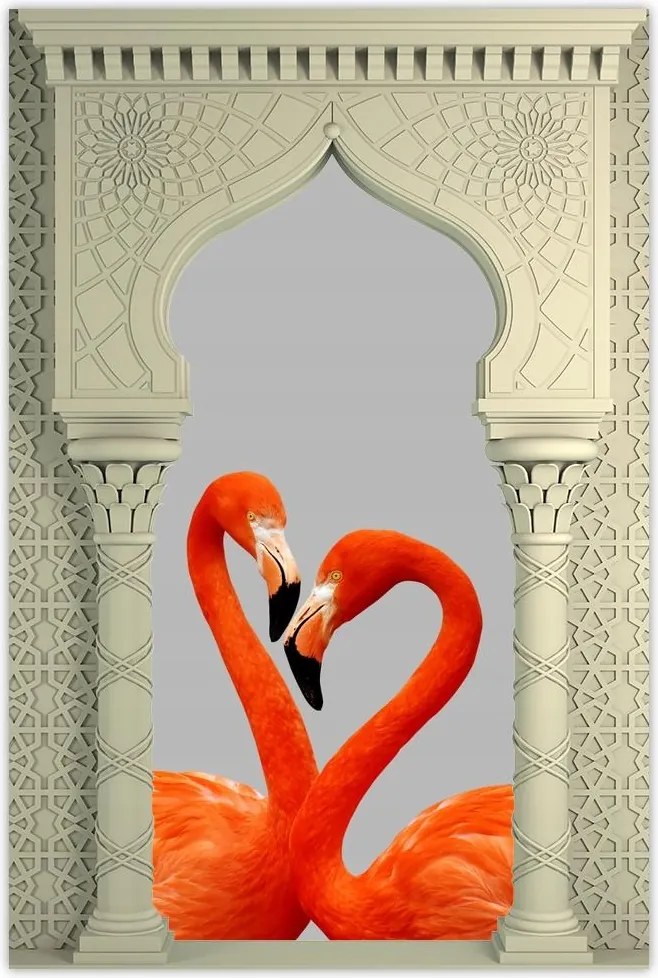 Poszterek 80x120 Flamingók