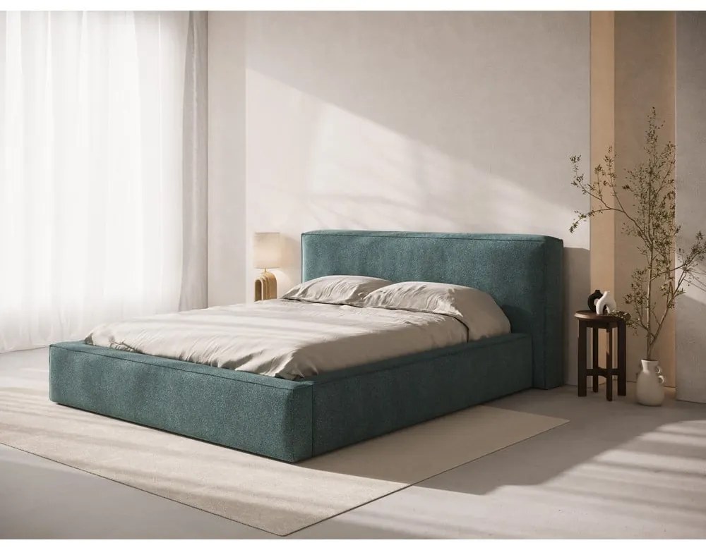 Kék kárpitozott ágytámla 229x100 cm Olivia – Micadoni