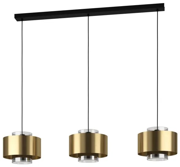 Eglo 390067 - Csillár zsinóron DUGLIA 3xE27/40W/230V arany