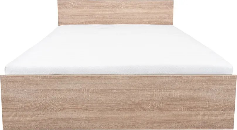 Miami franciaágy ágyneműtartó nélkül 160x200 cm sonoma tölgy-sonoma tölgy