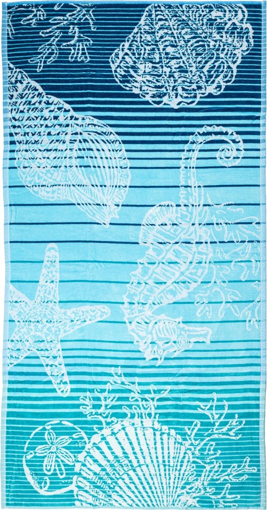 ISCHIA Strandtörölköző türkiz 165x90cm