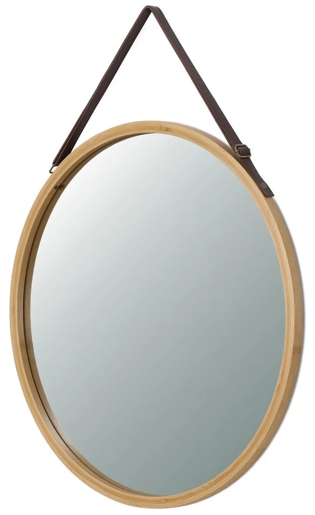 Fali tükör B053 NAT, bambusz