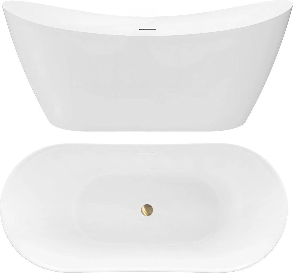 Rea Ferrano Slim Kád Szálcsiszolt Arany Dugó 180 cm