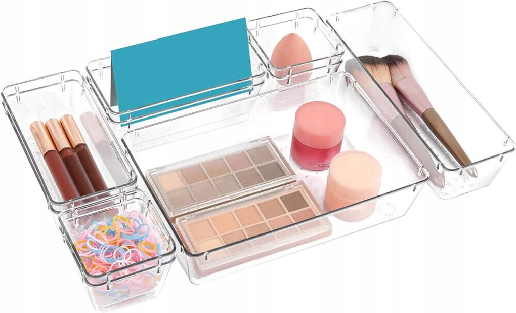 36x Rendező Moduláris Utántöltők Fiók Evőeszközök Fűszer Készlet