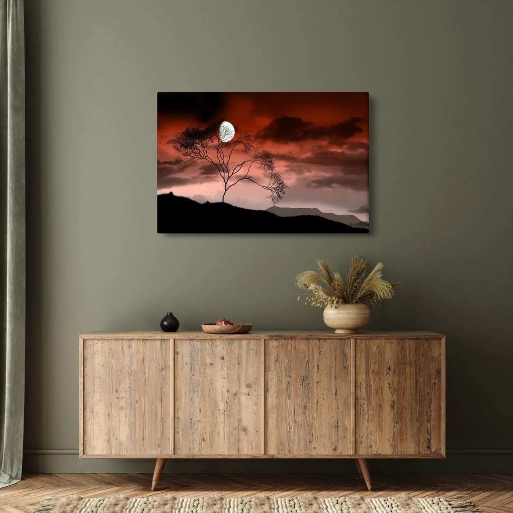 Kép - Hold megvilágítja az éjszakát (90x60 cm)