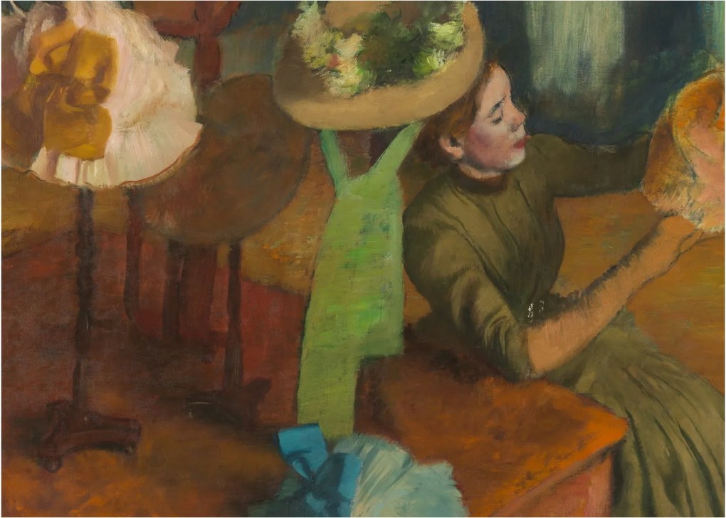 Kép - Edgar Degas, The Millinery Shop, reprodukciók (70x50 cm)