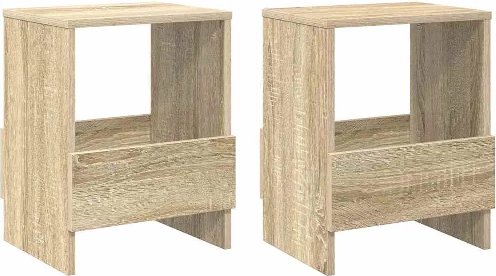 vidaXL Magazin állvány 2 pcs Sonoma tölgy 35 x 30 x 45 cm