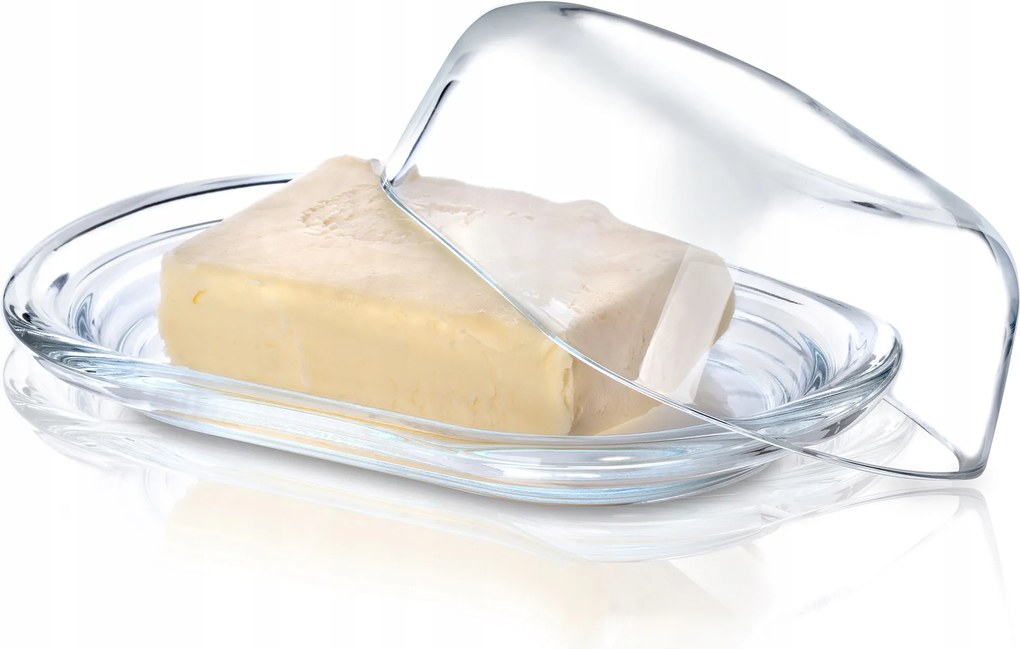 Vajtartó Üveg Vajtartó Fedéllel Szilárd