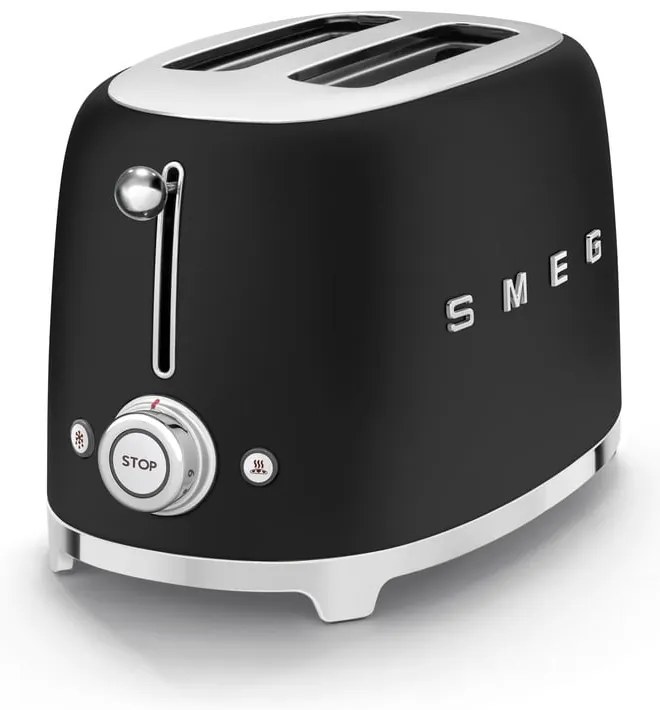 Matt fekete kenyérpirító Retro Style – SMEG