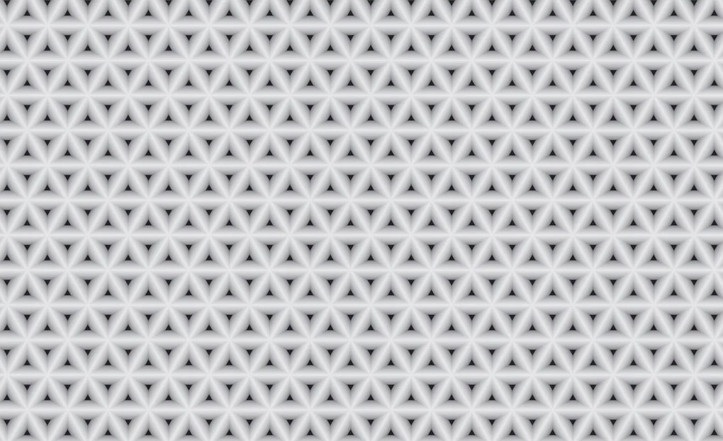 Fotótapéta Piramisok 3D geometrikus mono szürke illúziók 208x146 +ragasztó