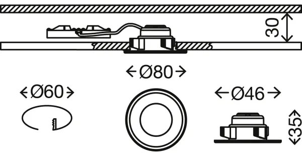 Briloner 7197-039-KÉSZLET 3x LED Dimmelhető fürdőszobai lámpa LED/4,5W/230V IP44