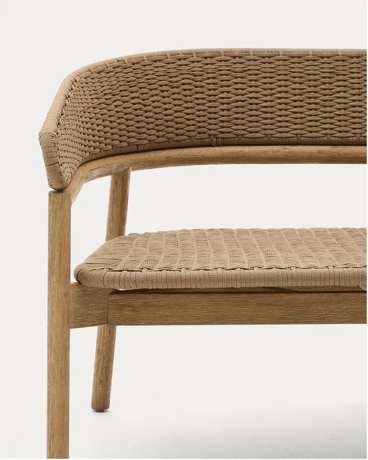 Bézs-natúr színű akácfa kerti kanapé Arinella – Kave Home