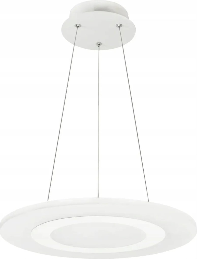 LED-es függőlámpa kerek fehér modern semleges nappaliba 35 cm Polux