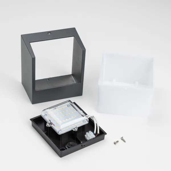 Brilagi - LED Kültéri fali lámpa TERNI LED/12W/230V antracit IP44