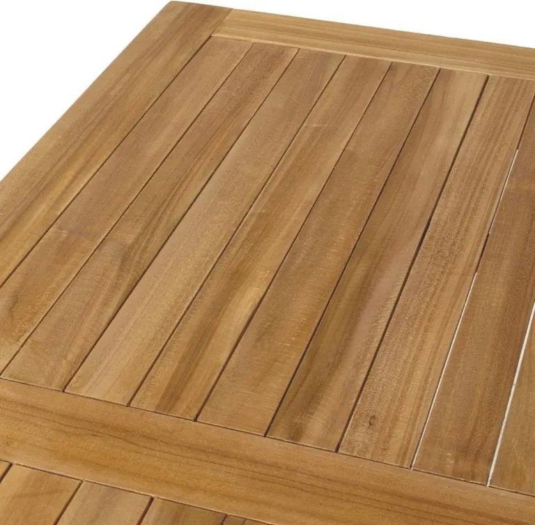 DIVERO Étkező asztal masszív 150 x 90 cm