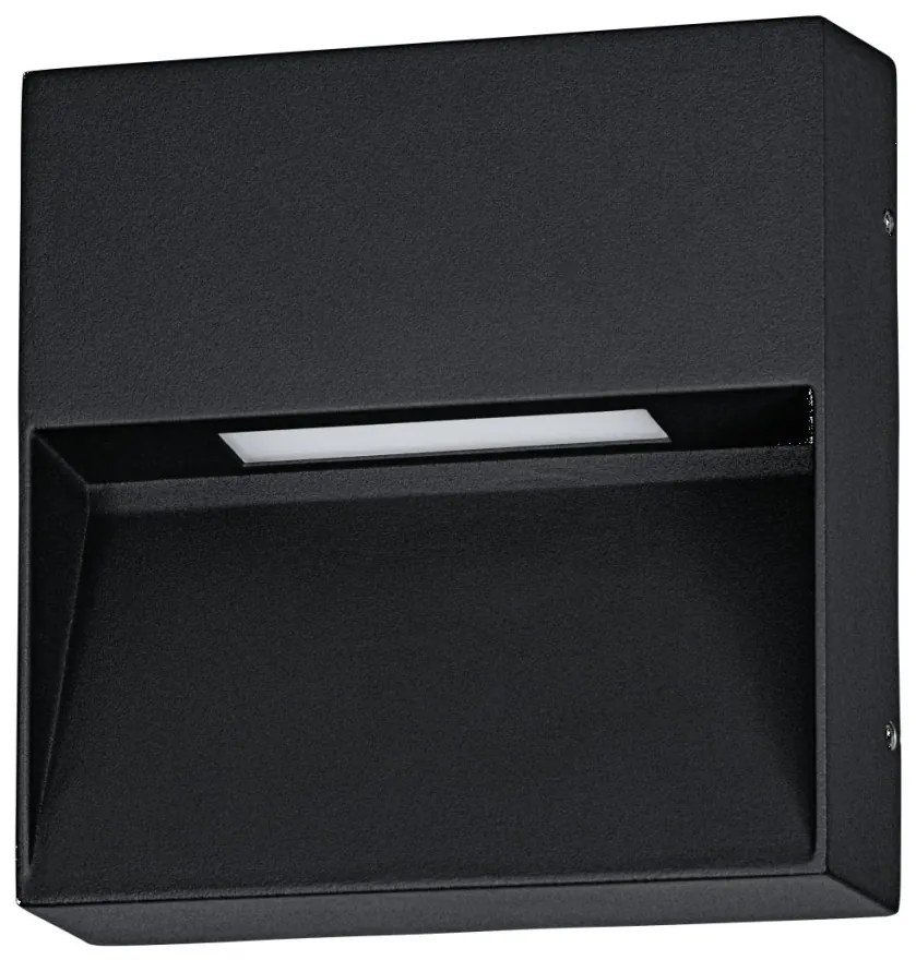 EGLO 900889 MARUGGIO Modern Kültéri Fali Lámpa Fekete, Átlátszó LED IP44