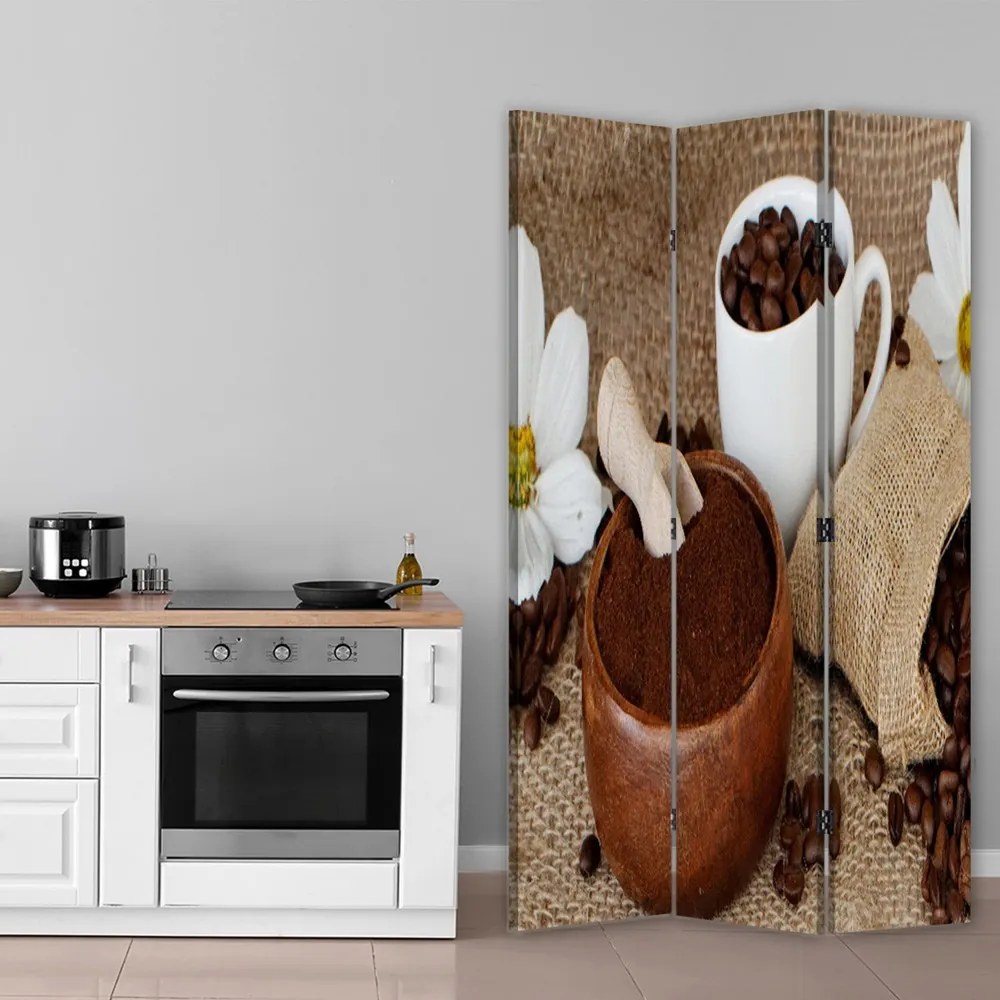 Gario Paraván Földi kávé Méret: 145 x 170 cm, Kivitelezés: Klasszikus paraván