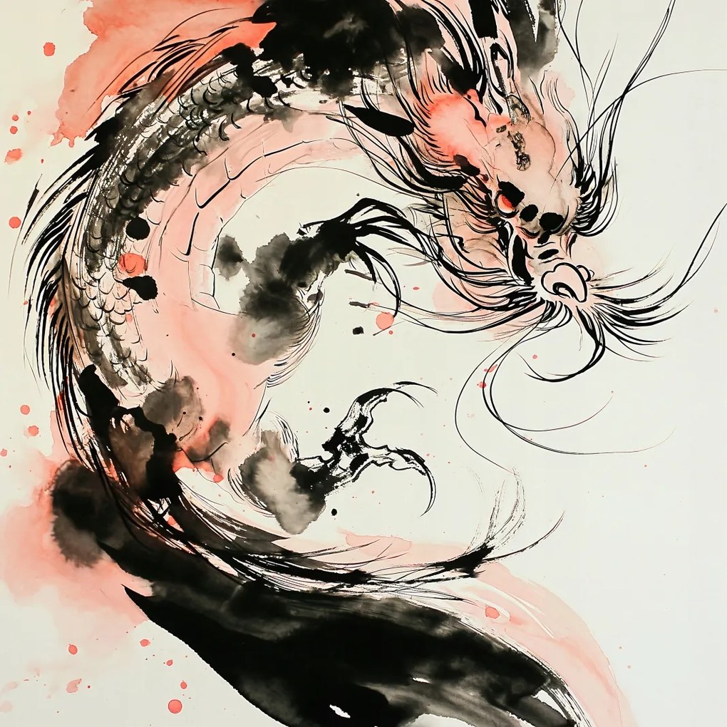 Poszter 70x70cm Sárkány Furia