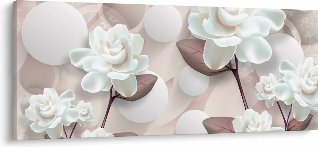 Kép - Rózsa virágok (120x50 cm)