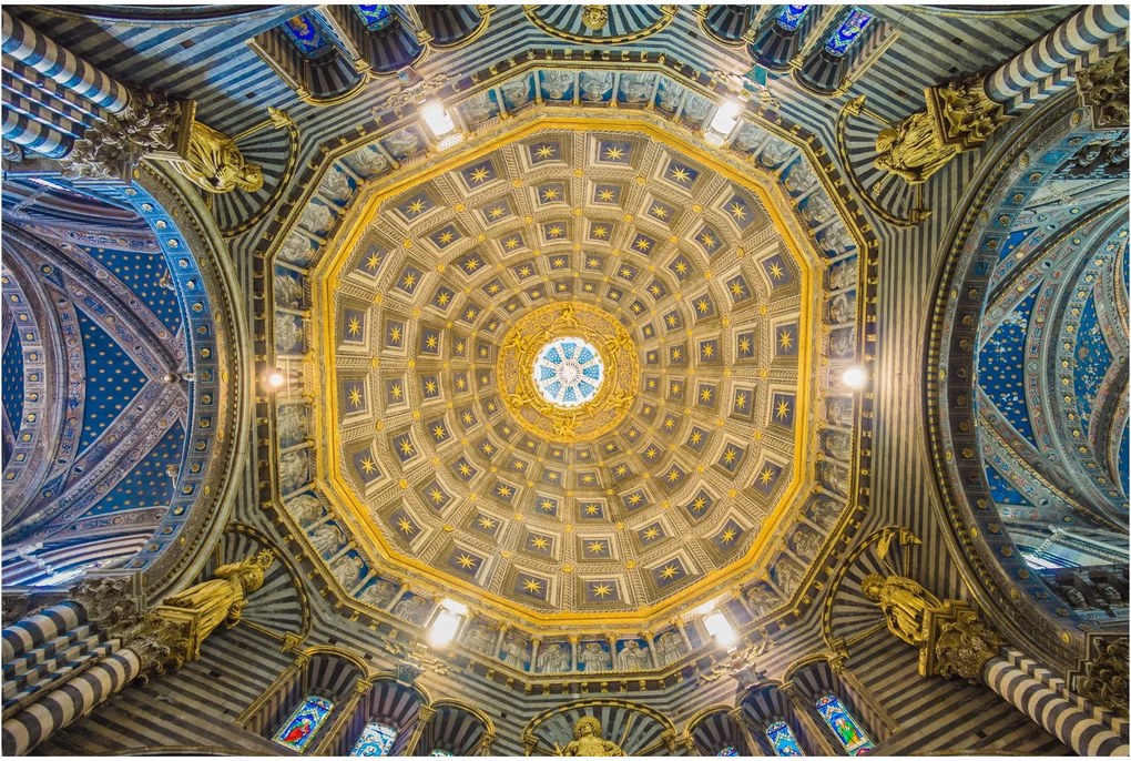 A Siena templom mennyezetének képe (90x60 cm)