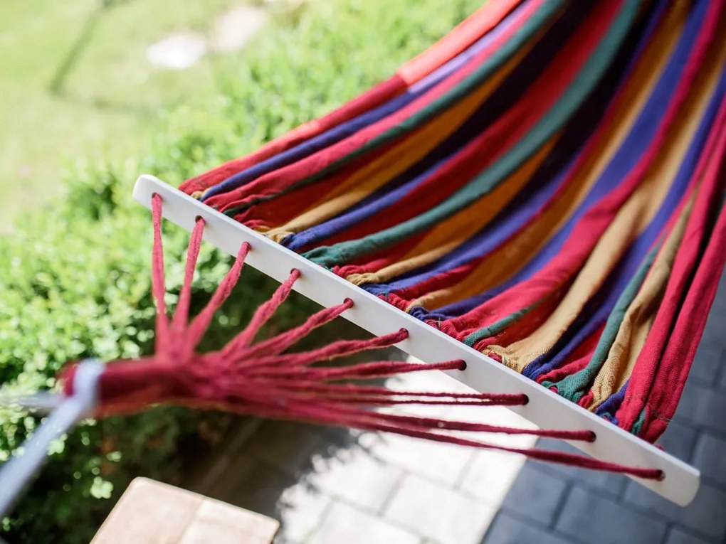 Színes függőágy HAMAK 2 személy részére 190x150 cm