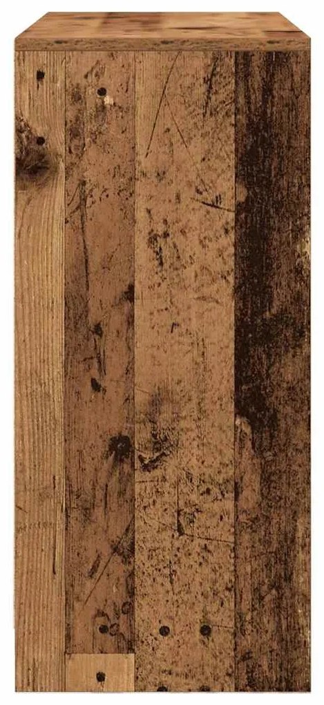 antik fa szerelt fa tálalószekrény fiókos 80x34x76 cm