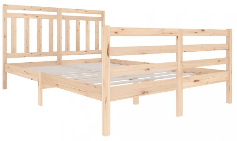 vidaXL tömör fa ágykeret 140 x 200 cm