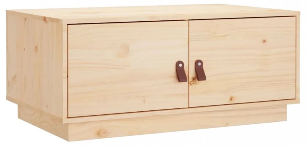 tömör fenyőfa dohányzóasztal 80 x 50 x 35 cm