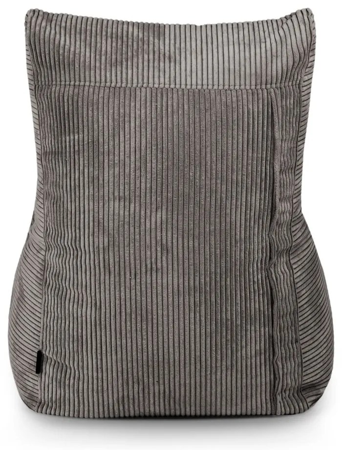 Sötétszürke kordbársony babzsákfotel Seat Lounge – SLOWDOWN