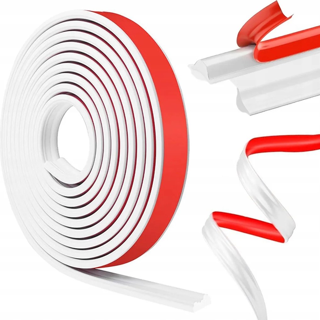 5m öntapadós Tpe mennyezeti léc a falak széleihez és a csempék széleihez