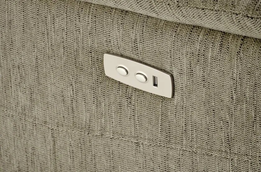 JAMAL elektromos relax fotel olajzöld