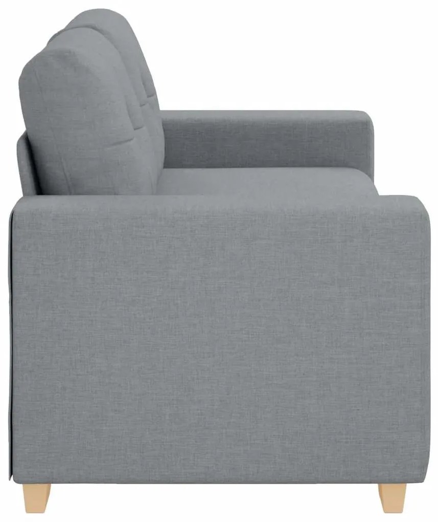 világosszürke szövet loveseat kanapé 140 cm