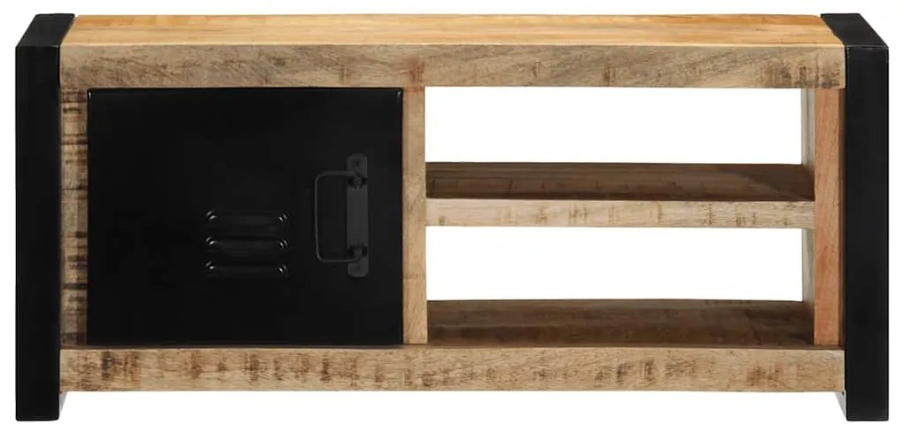 tömör nyers mangófa TV-szekrény 80x30x35 cm