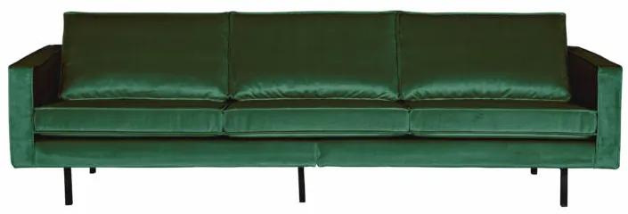 BePureHome - Rodeo 3 személyes bársony kanapé, Zöld