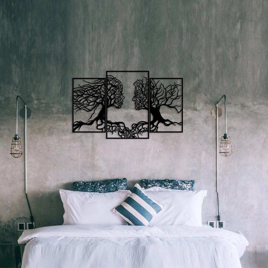 Fém fali dekoráció, Love Tree