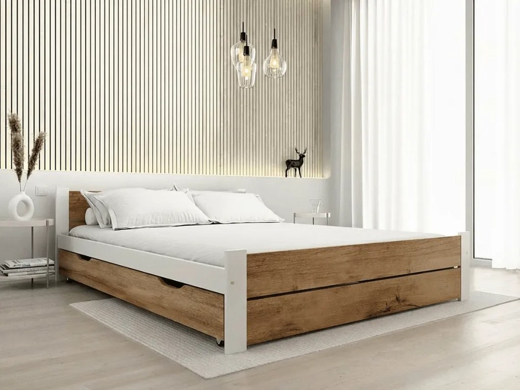 Tároló doboz ágy alá 200 cm, artisan tölgy