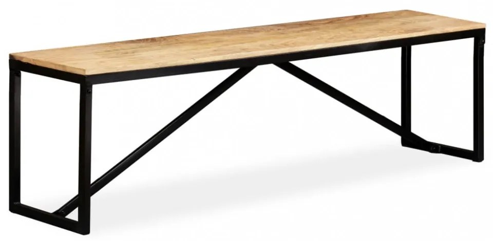 tömör mangófa pad 160 x 35 x 45 cm