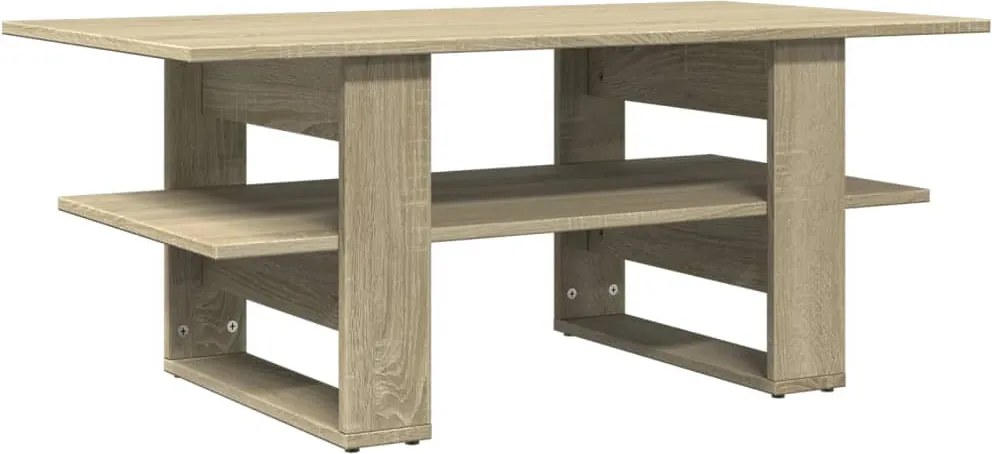 vidaXL sonoma tölgy színű szerelt fa dohányzóasztal 102 x 55 x 42 cm